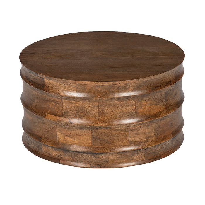 Wooden Drum Coffee Table