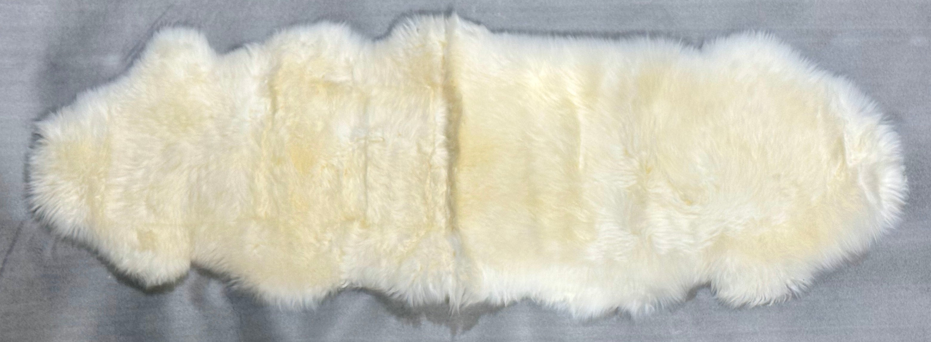 Kaikoura Long Wool Double NZ Sheepskin - Ivory