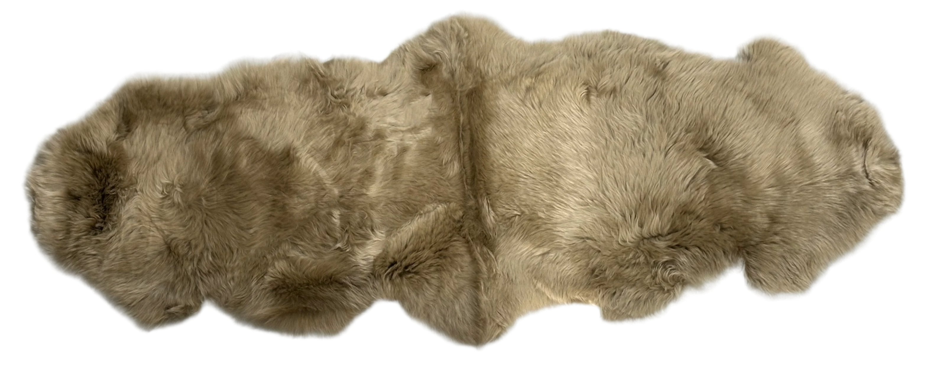 Kaikoura Long Wool Double NZ Sheepskin - Taupe