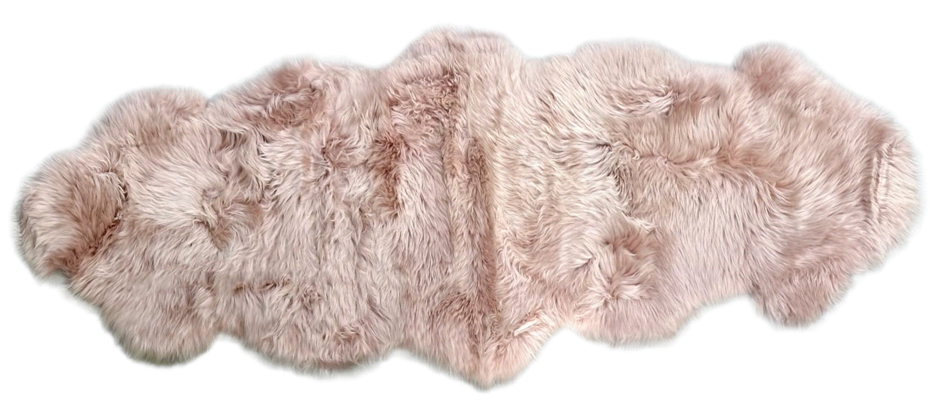 Kaikoura Long Wool Double NZ Sheepskin - Rose