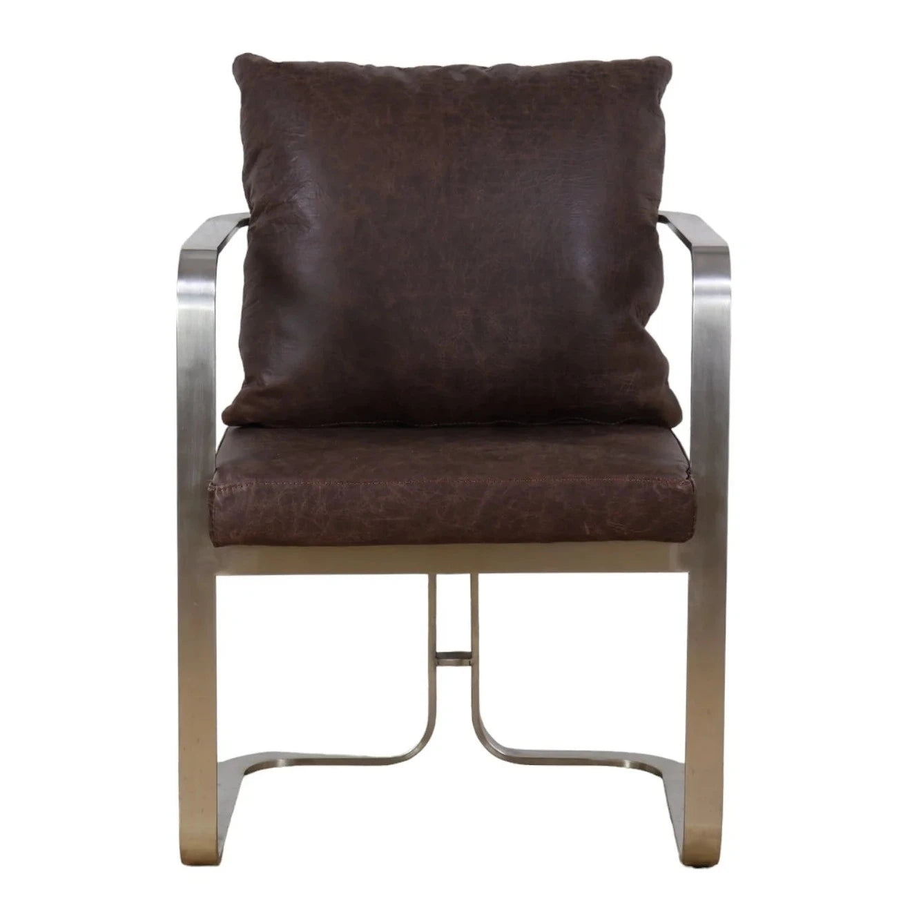 Beaubourg Leather Armchair - Vintage Brown