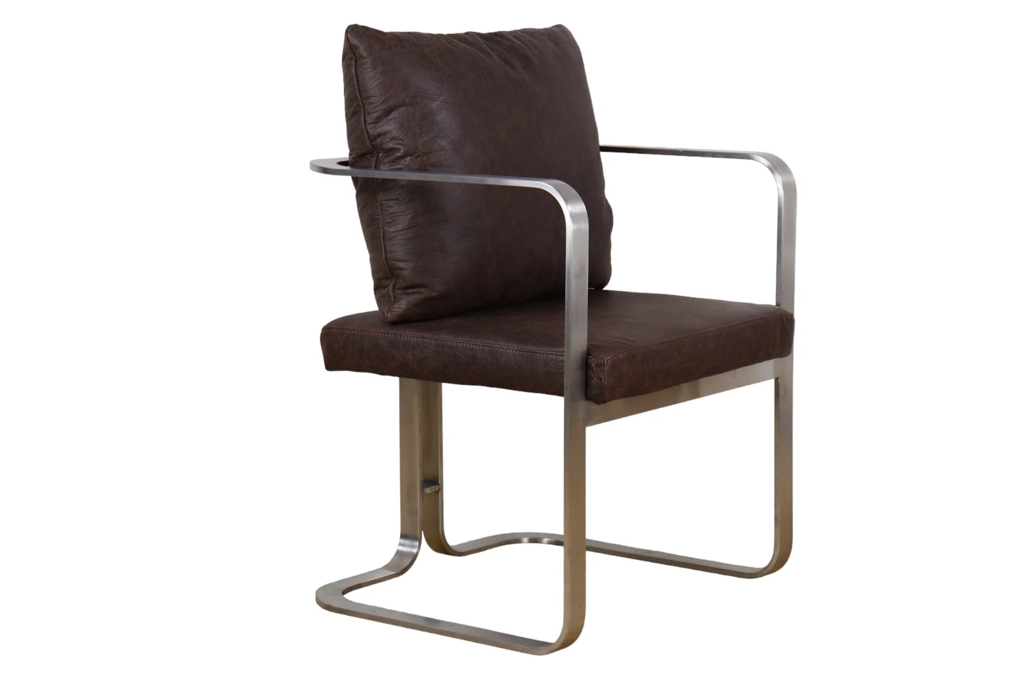 Beaubourg Leather Armchair - Vintage Brown