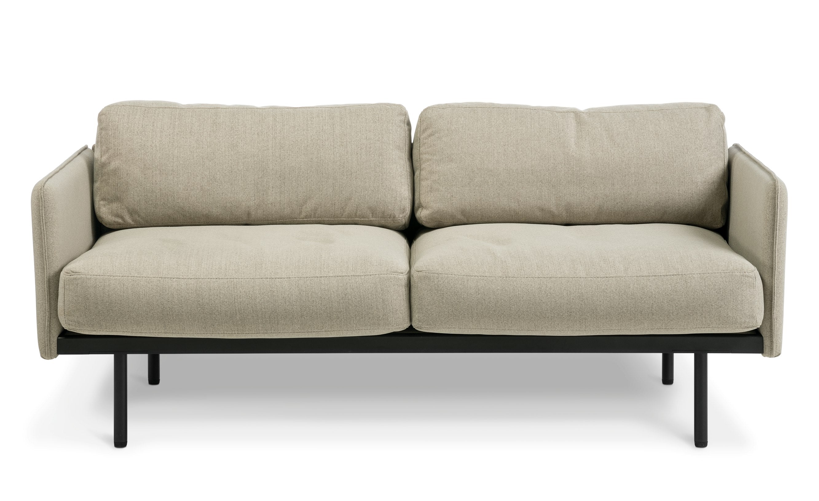 Bureau 2 Seat Upholstered Sofa - Oatmeal