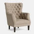 Chesterfield Wingback Armchair - Calico