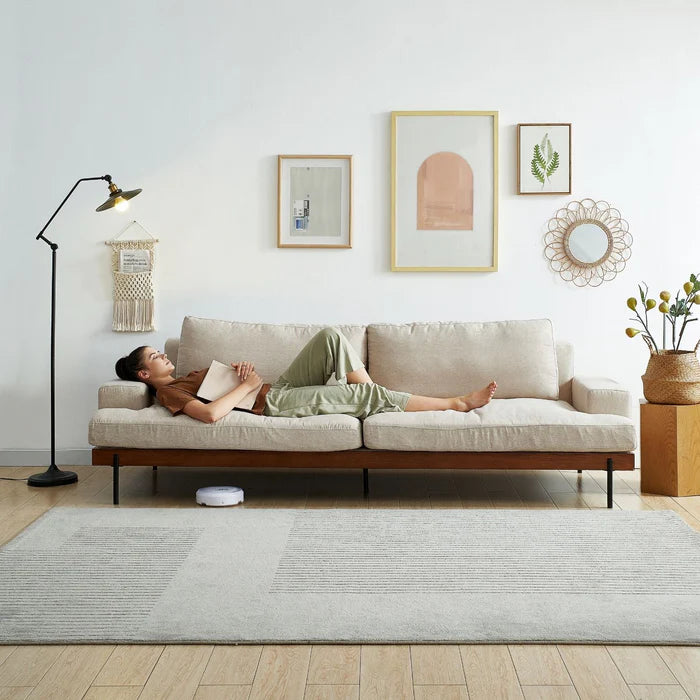 Soho 3 Seater Feather Foam Sofa - Natural