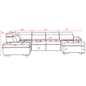 Maple Lounge Suite Sofabed with Storage & Ottoman