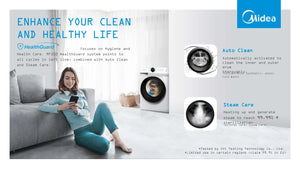 Midea 9.0KG Steam Wash Front Load Washing Machine With Wi-Fi