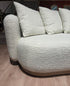 Oberoy Curved Boucle 3 Seat Sofa