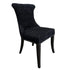 Miami Dining Chair - Black Chenille