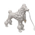 Poodle Table | Floor Lamp - White