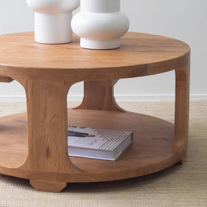 Coastline Drum Elm Coffee Table