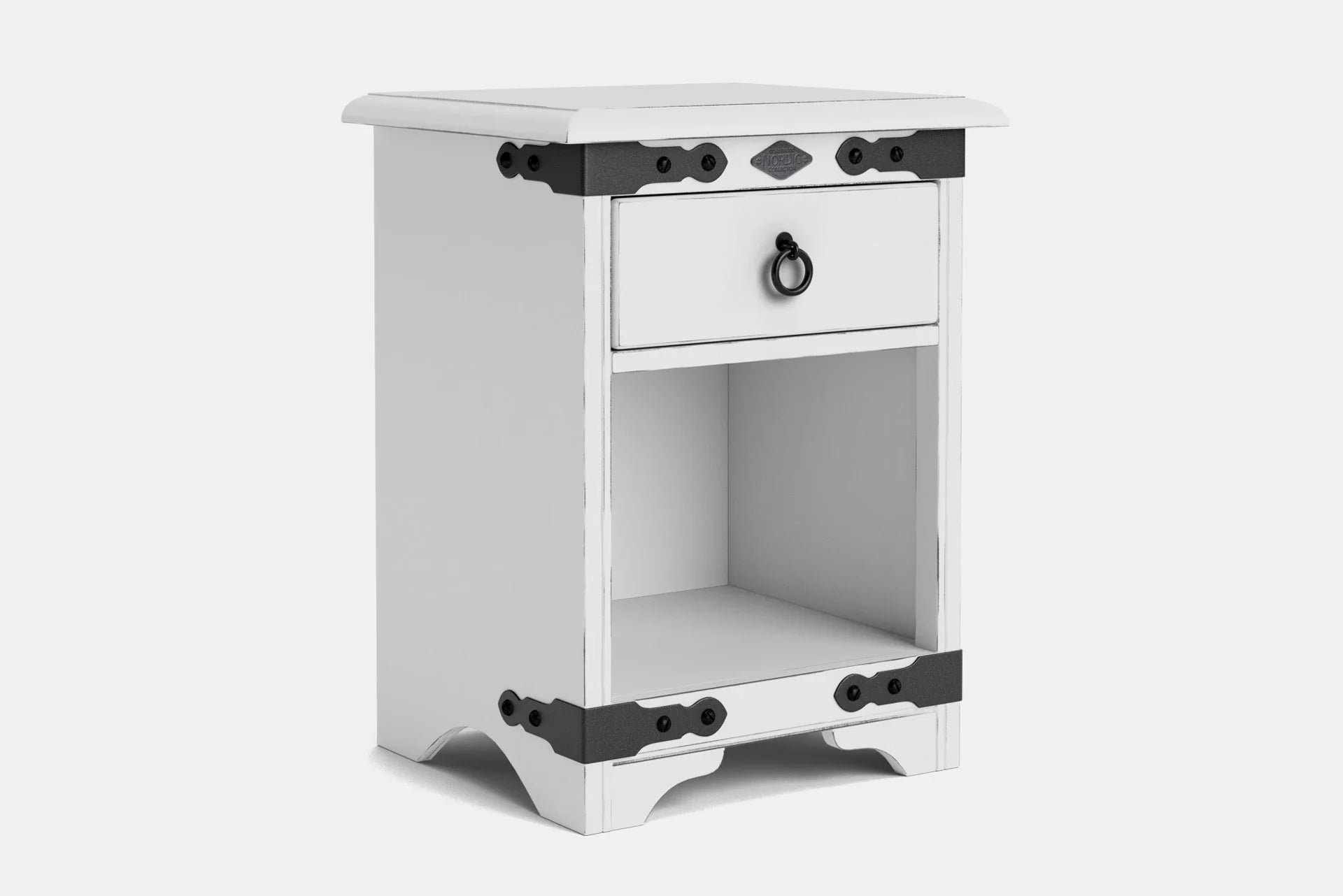 Nordic 1 Drawer Bedside Table