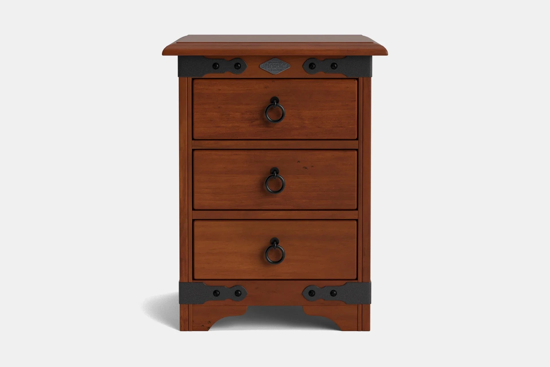 Nordic 3 Drawer Bedside Table