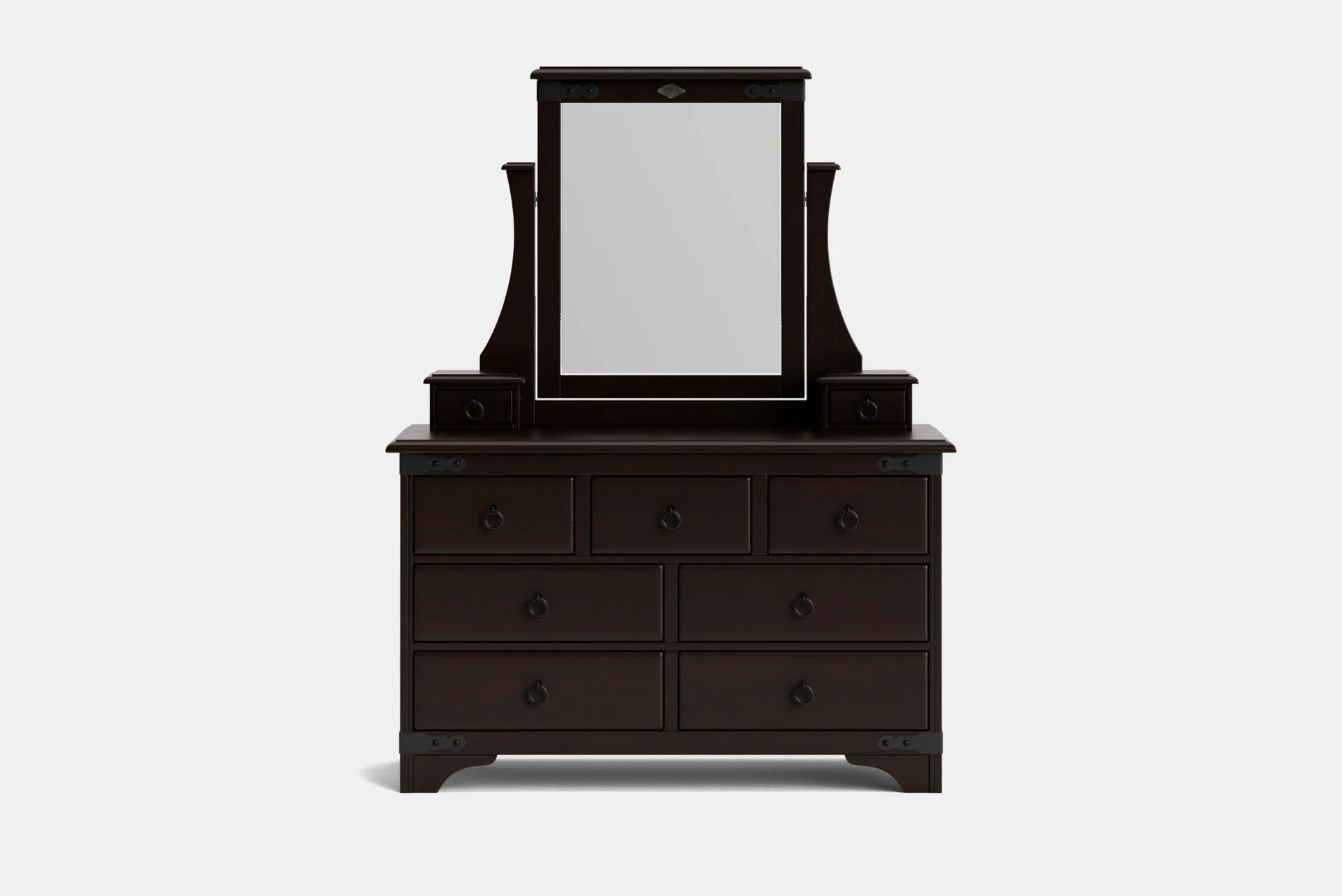 Nordic 9 Drawer Dresser & Mirror