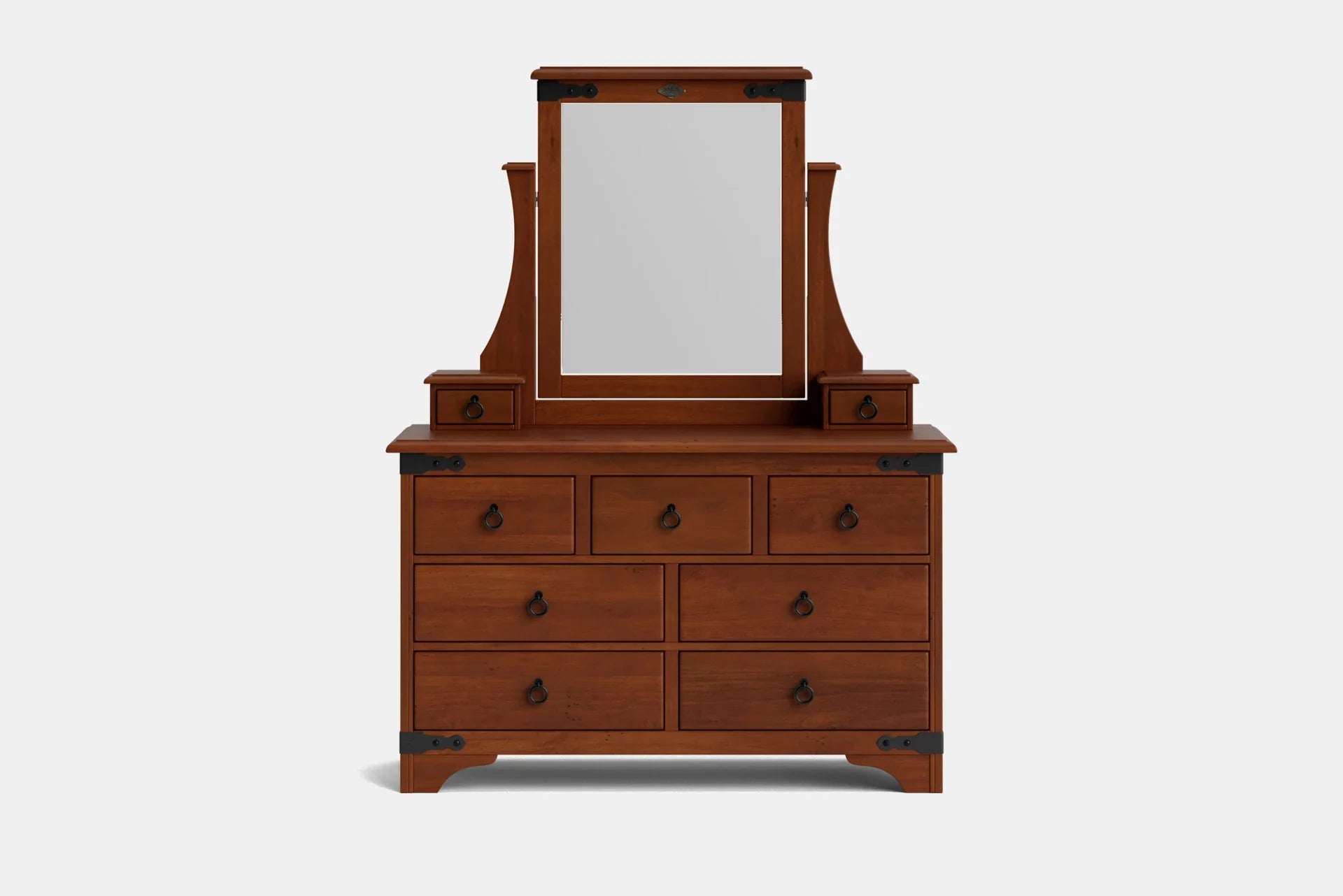 Nordic 9 Drawer Dresser & Mirror