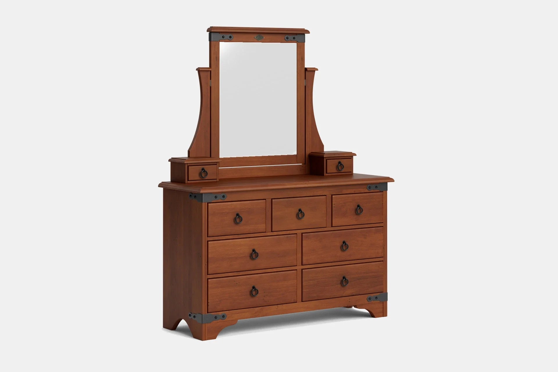 Nordic 9 Drawer Dresser & Mirror