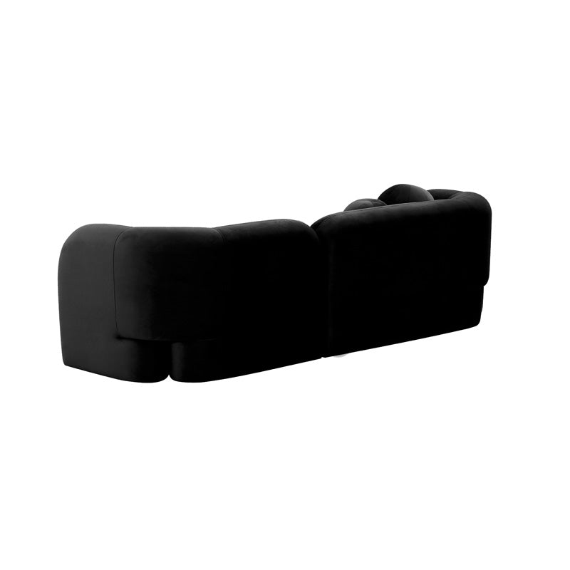 Seattle 3 Seat Sofa - Black Velvet