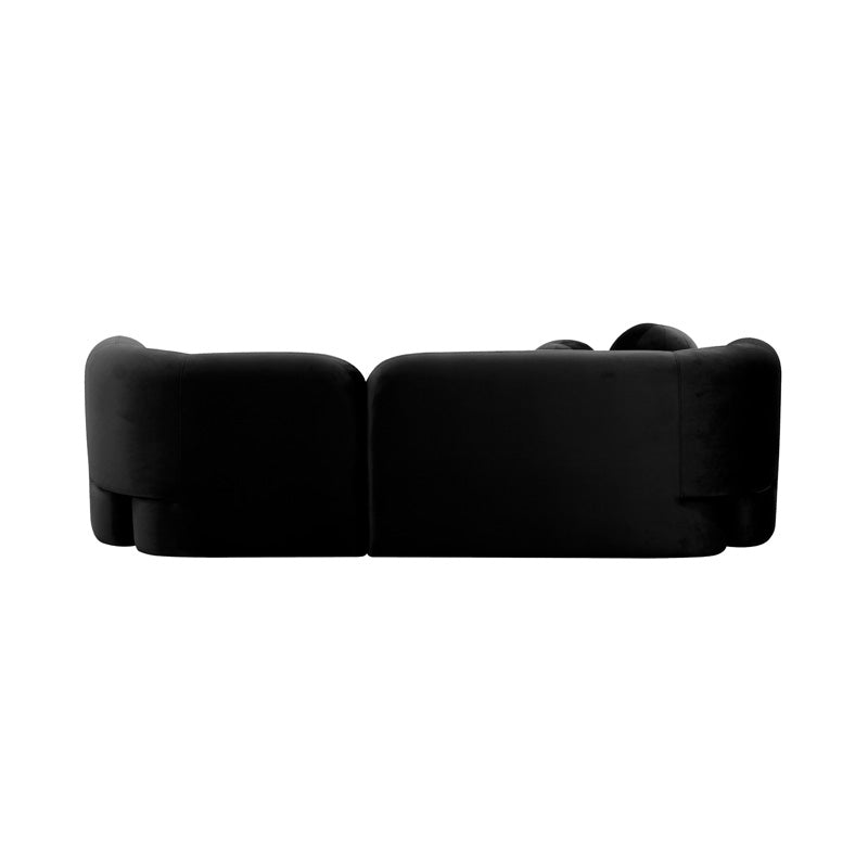 Seattle 3 Seat Sofa - Black Velvet