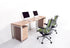 Oblique 2 Person Straight Desk