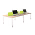 Oblique 4 Person Back to Back Desk