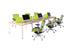 Oblique 6 Person Back to Back Desk