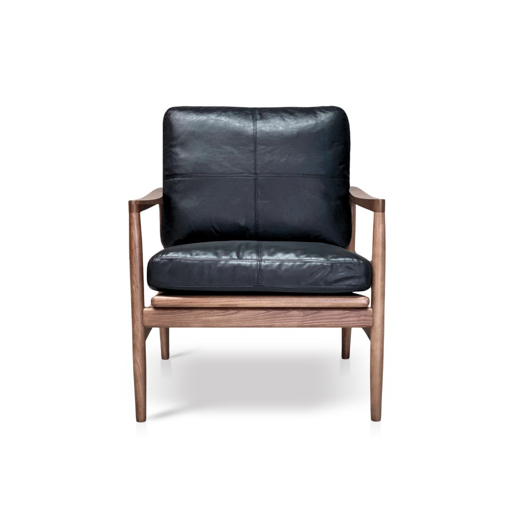 Hans Mid-Century Armchair - Black