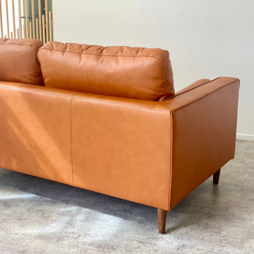 Capilano Mid-Century 2 Seater Sofa - Cognac