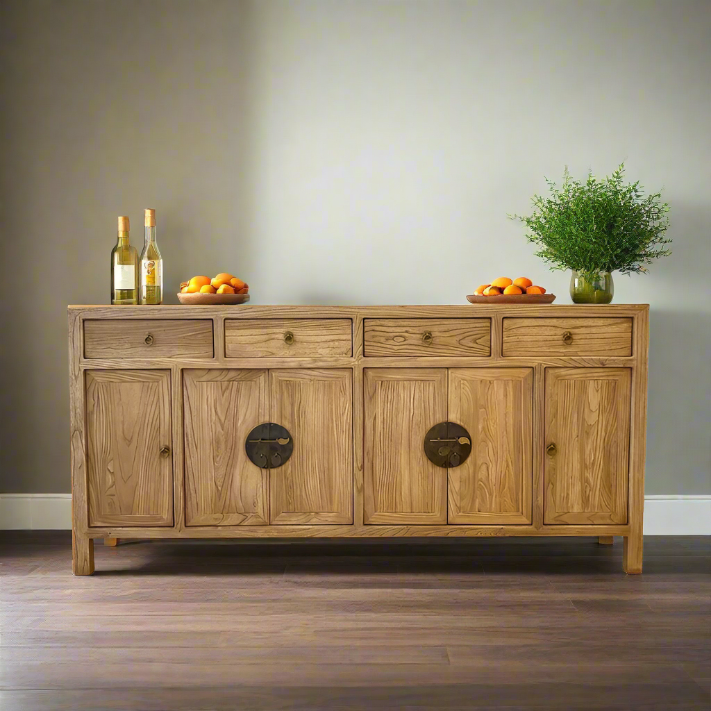 Oriental Reclaimed Elm Buffet Table