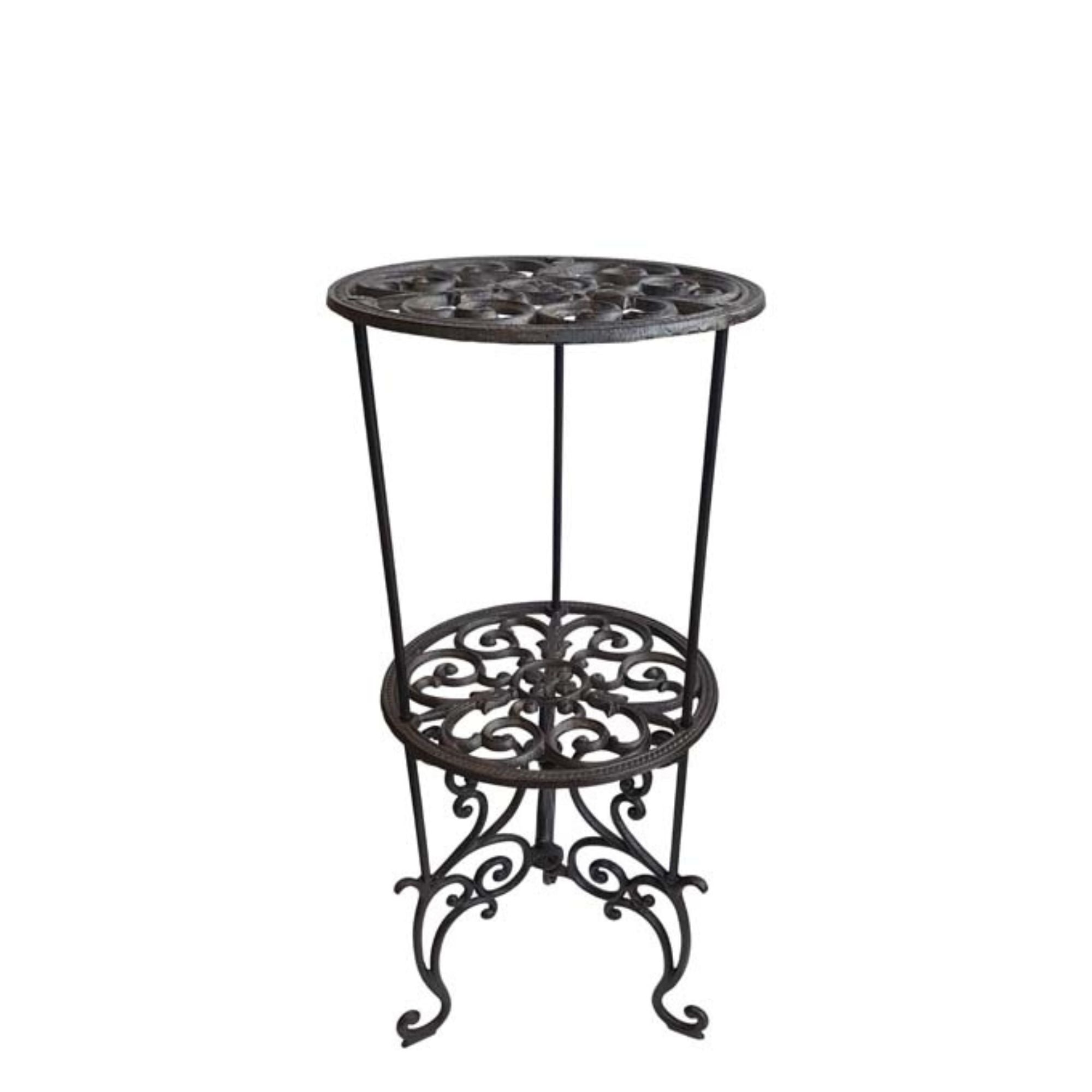 Scroll 2 Tier Console Table - Indoor/Outdoor