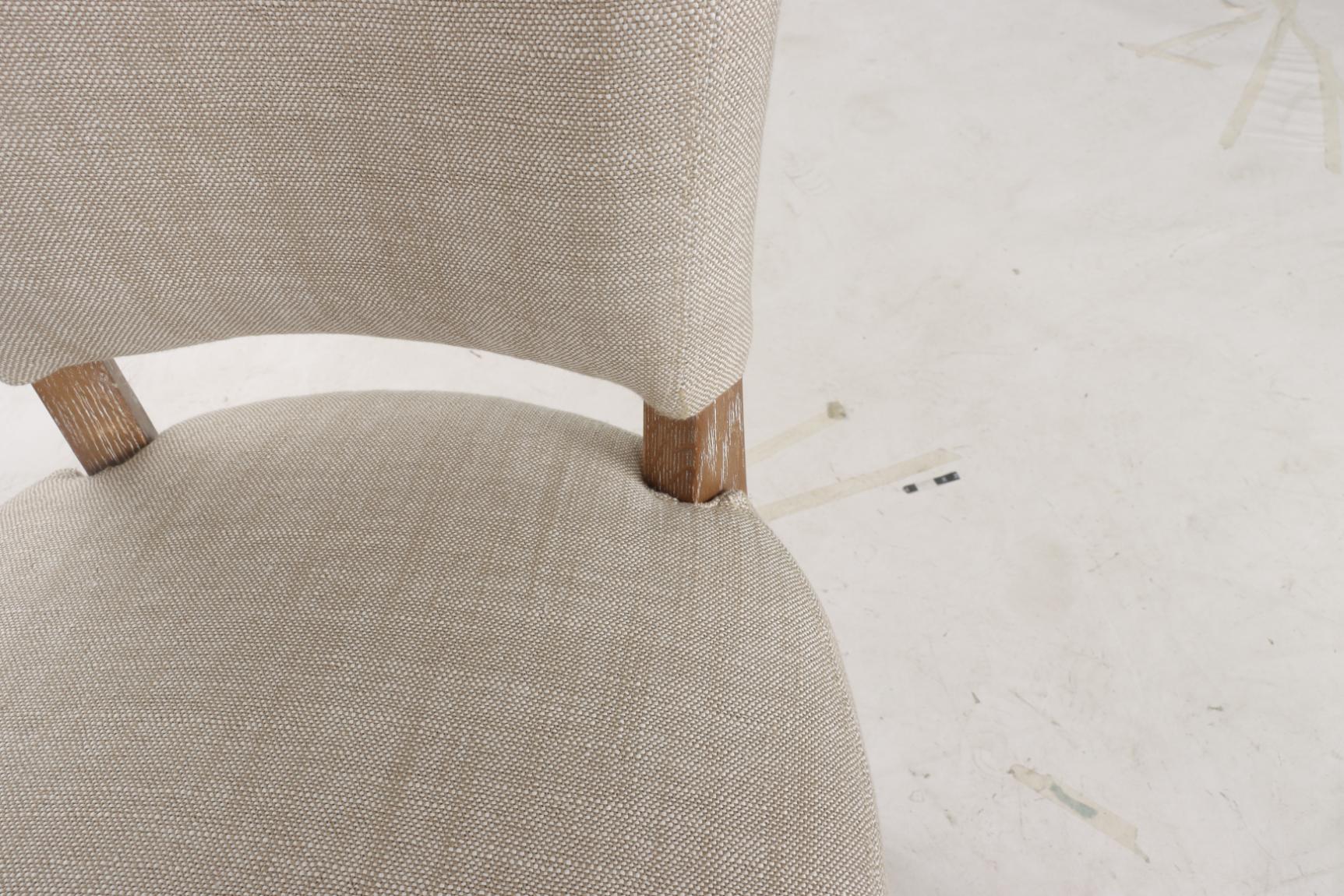 Ezra Dining Studded Chair - Natural Linen