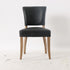 Ezra Leather Studded Dining Chair - Black