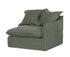 Oasis Washed Linen Dream Sofa Right - Olive