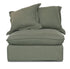 Oasis Washed Linen 3 Seat Modular Slip Cover Sofa - Olive