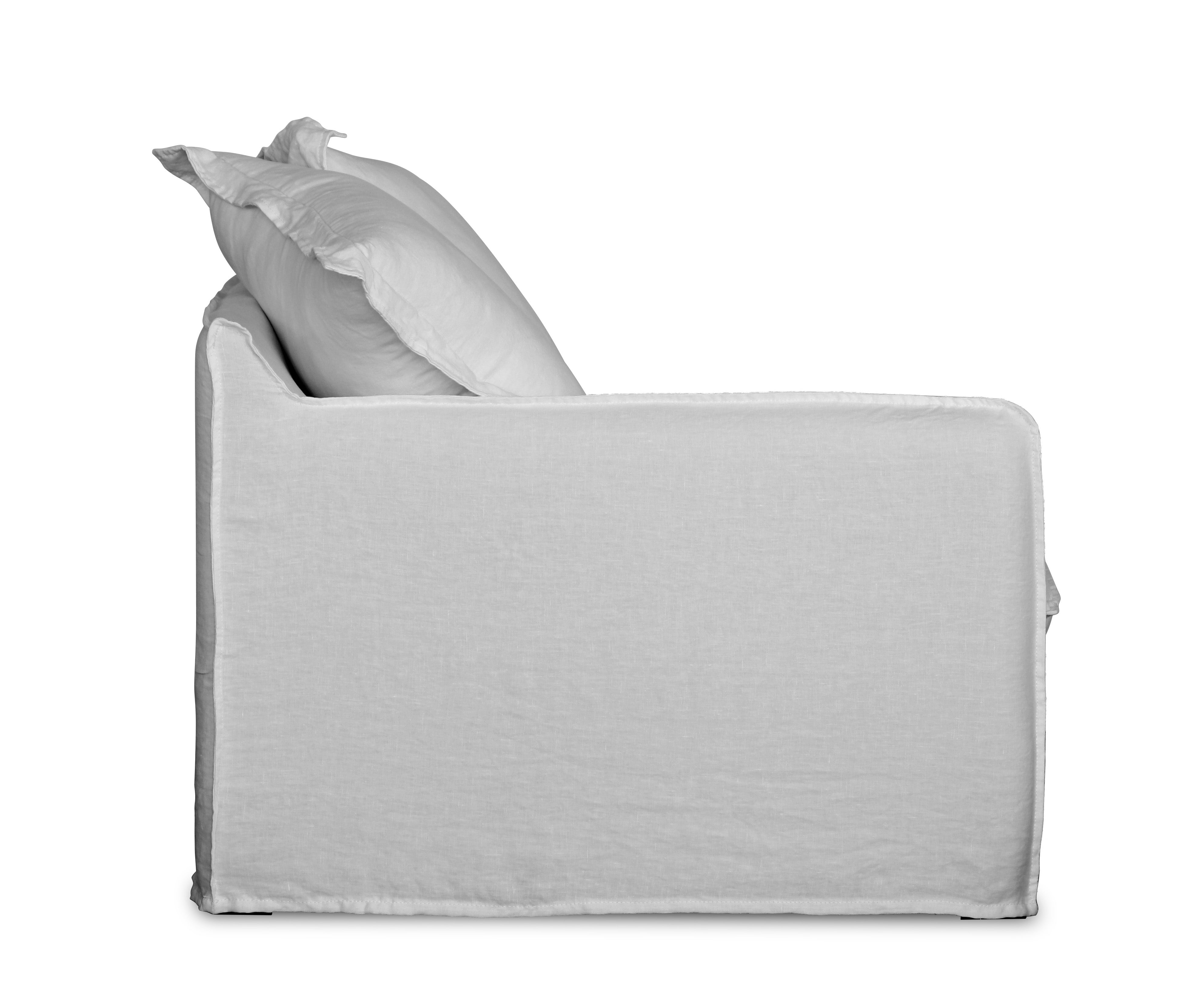 Oasis Washed Linen 3 Seat Modular Slip Cover Sofa - Natural