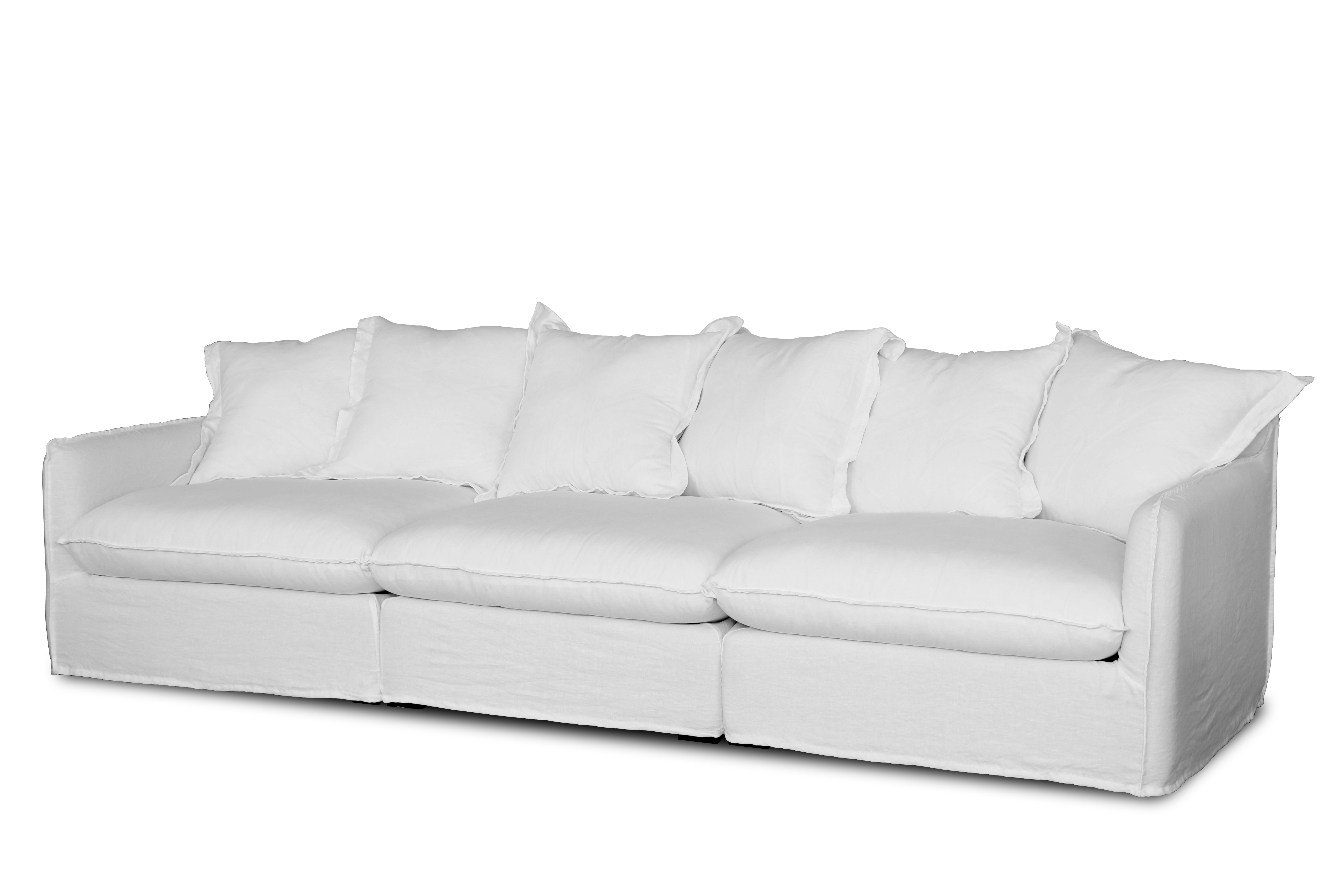 Oasis Washed Linen Dream Sofa Left - Natural