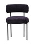 Oscar Boucle Dining Chair - Black