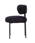 Oscar Boucle Dining Chair - Black