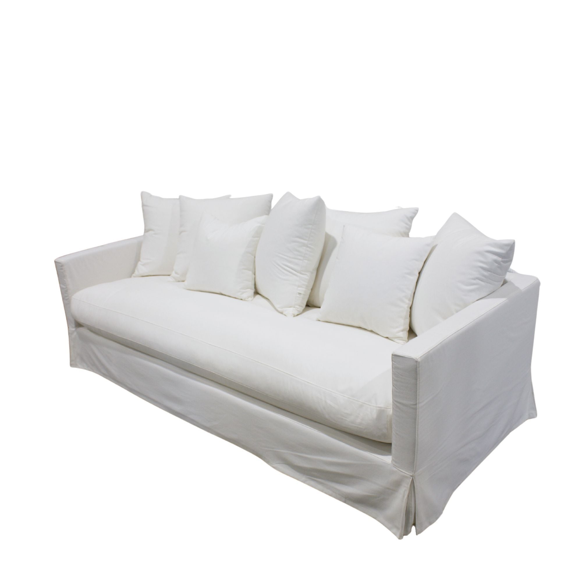 Luxe Slip Cover Sofa 4 Seater - Cream