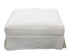 Luxe Slipcover Ottoman - Cream