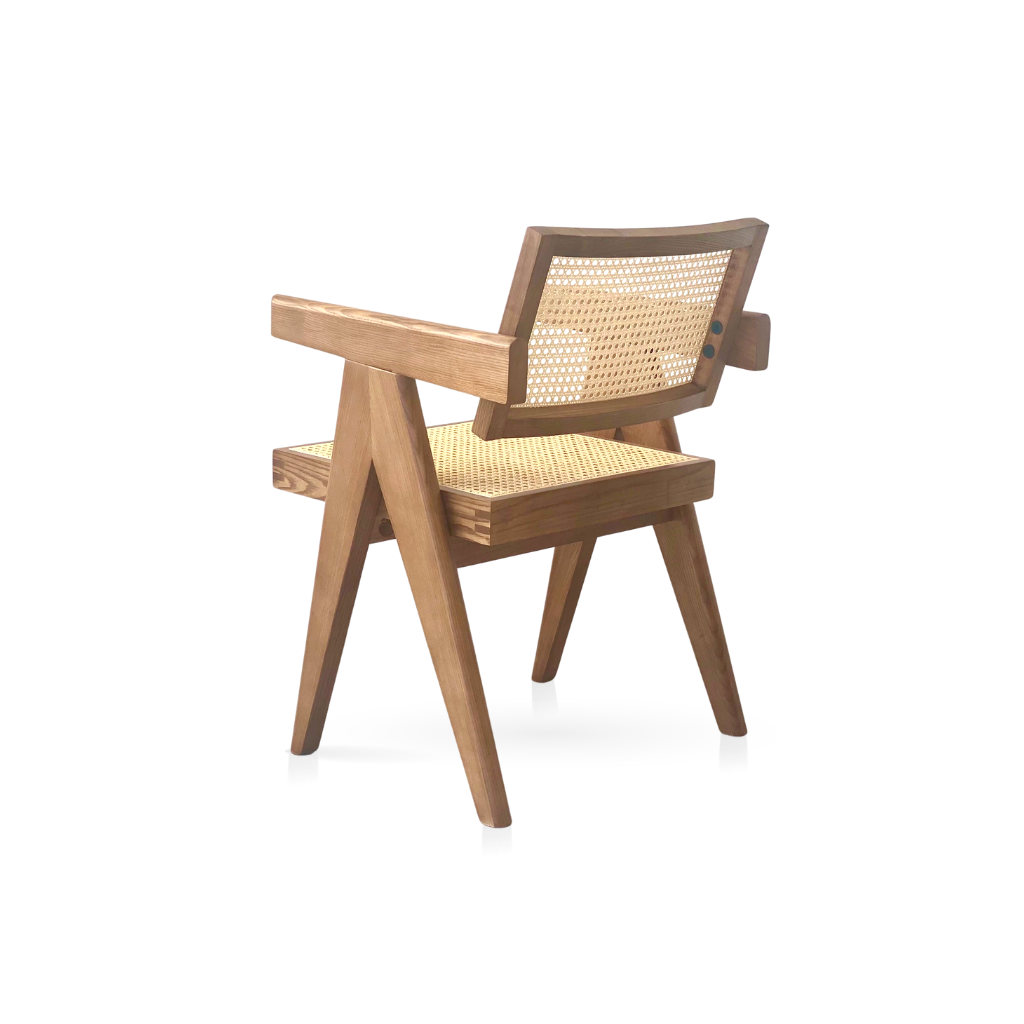 Pierre Rattan Armchair | Dining Chair - Walnut