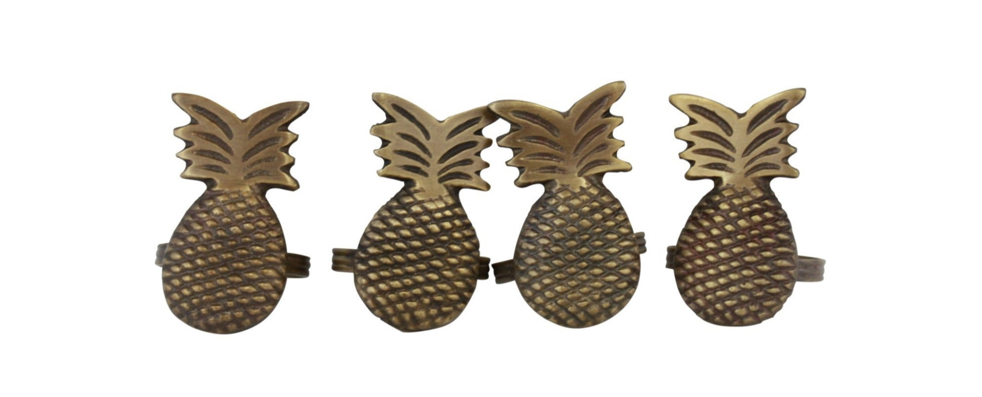 PineApple Napkin Rings Set/4