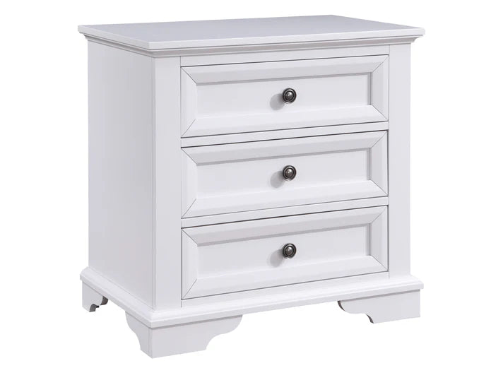 Quinn 3 Drawer Bedside Table