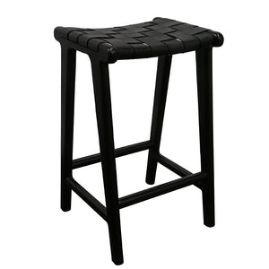 London Counter Stool - Teak Black