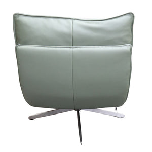 Staten Leather Swivel Chair - Olive