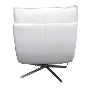 Staten Leather Swivel Chair - Stone