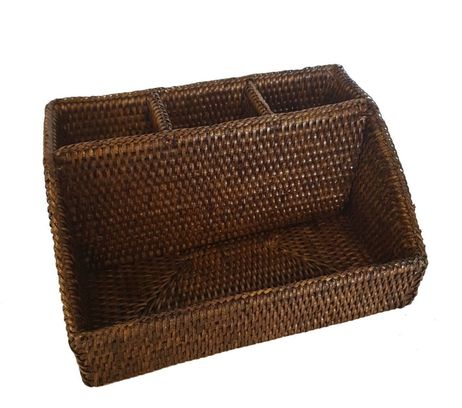 Rattan Office Organiser