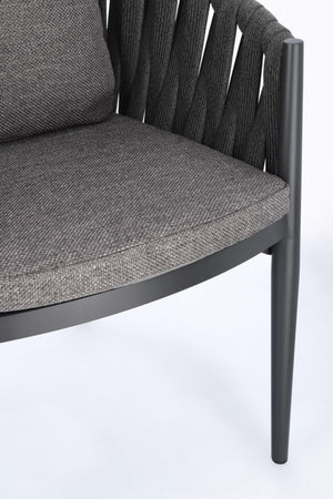 Redmond Outdoor Dining Chair - Charcoal