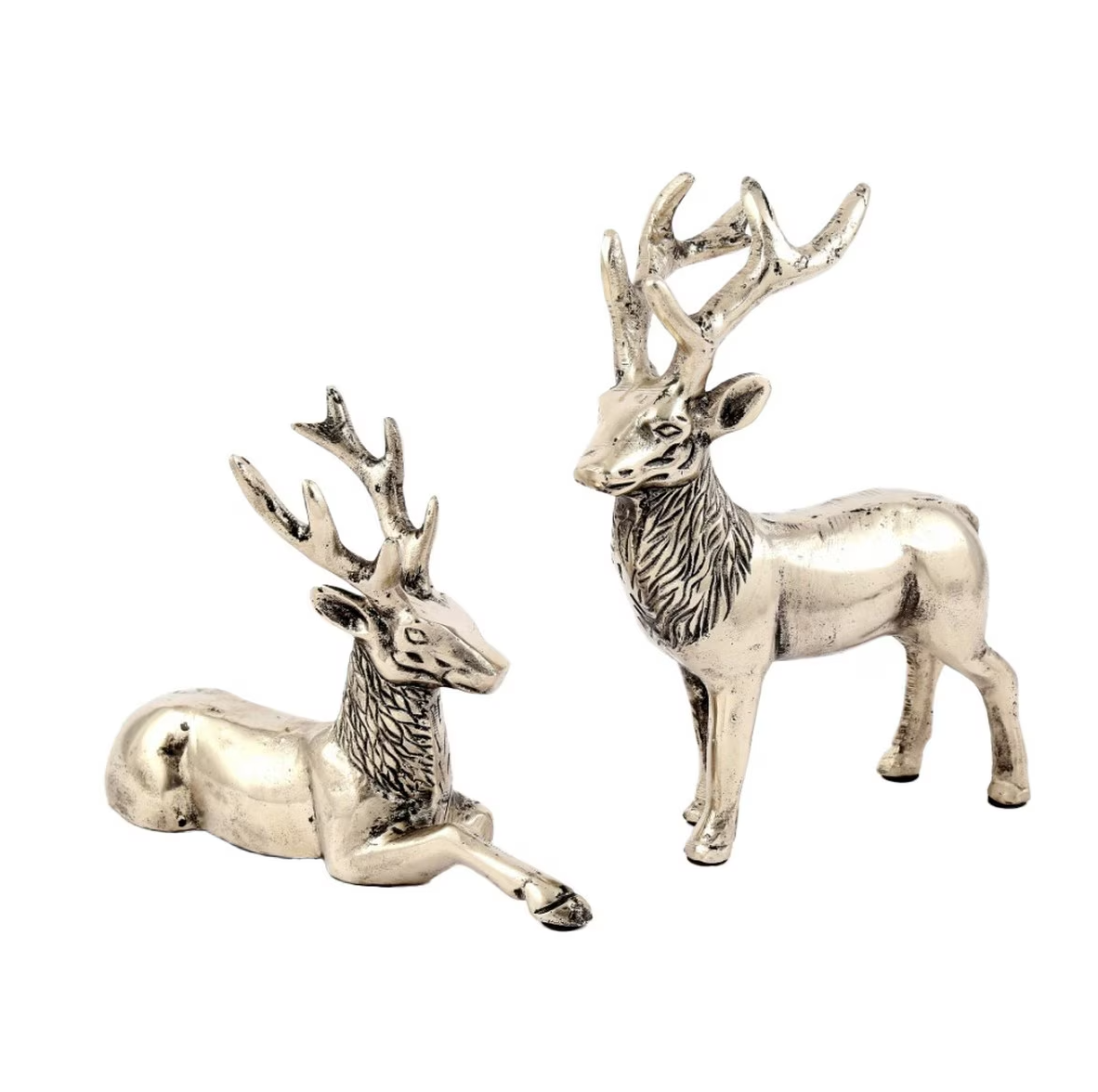 Aluminium Reindeer Pair