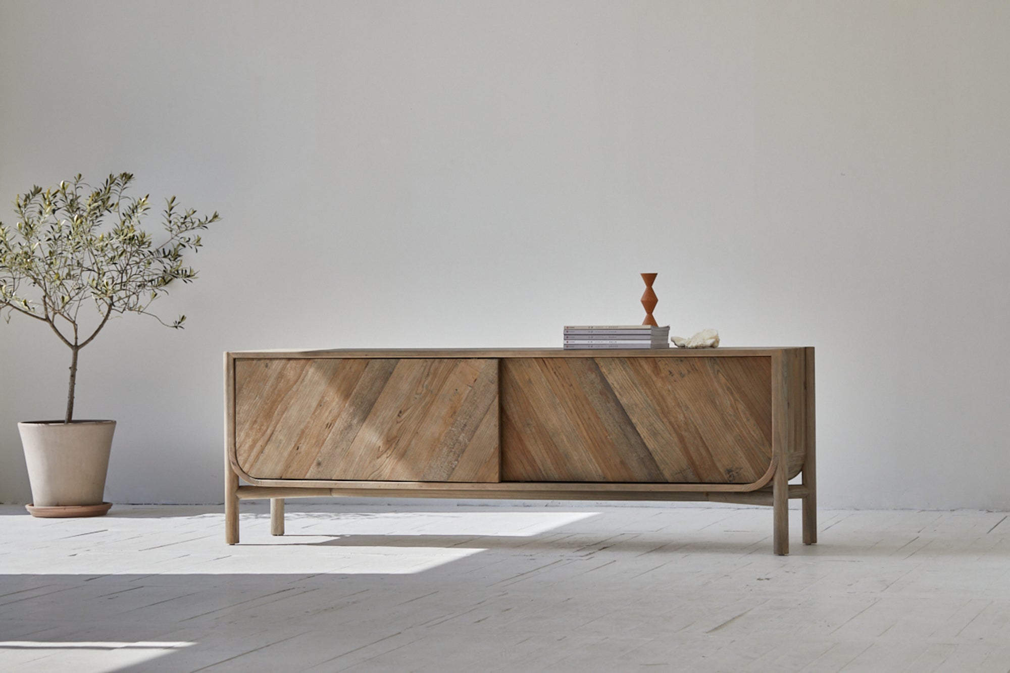 Carlos TV Unit - Recycled Elm & Pine