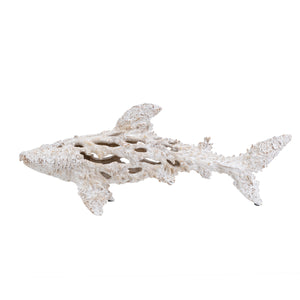 White Coral Look Shark - Ornament